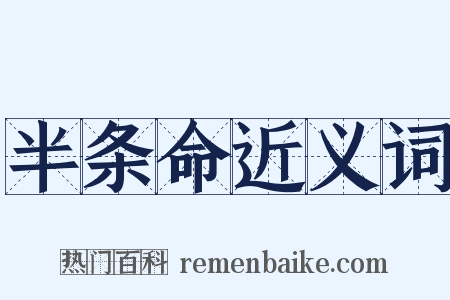 半条命近义词是什么意思的图片